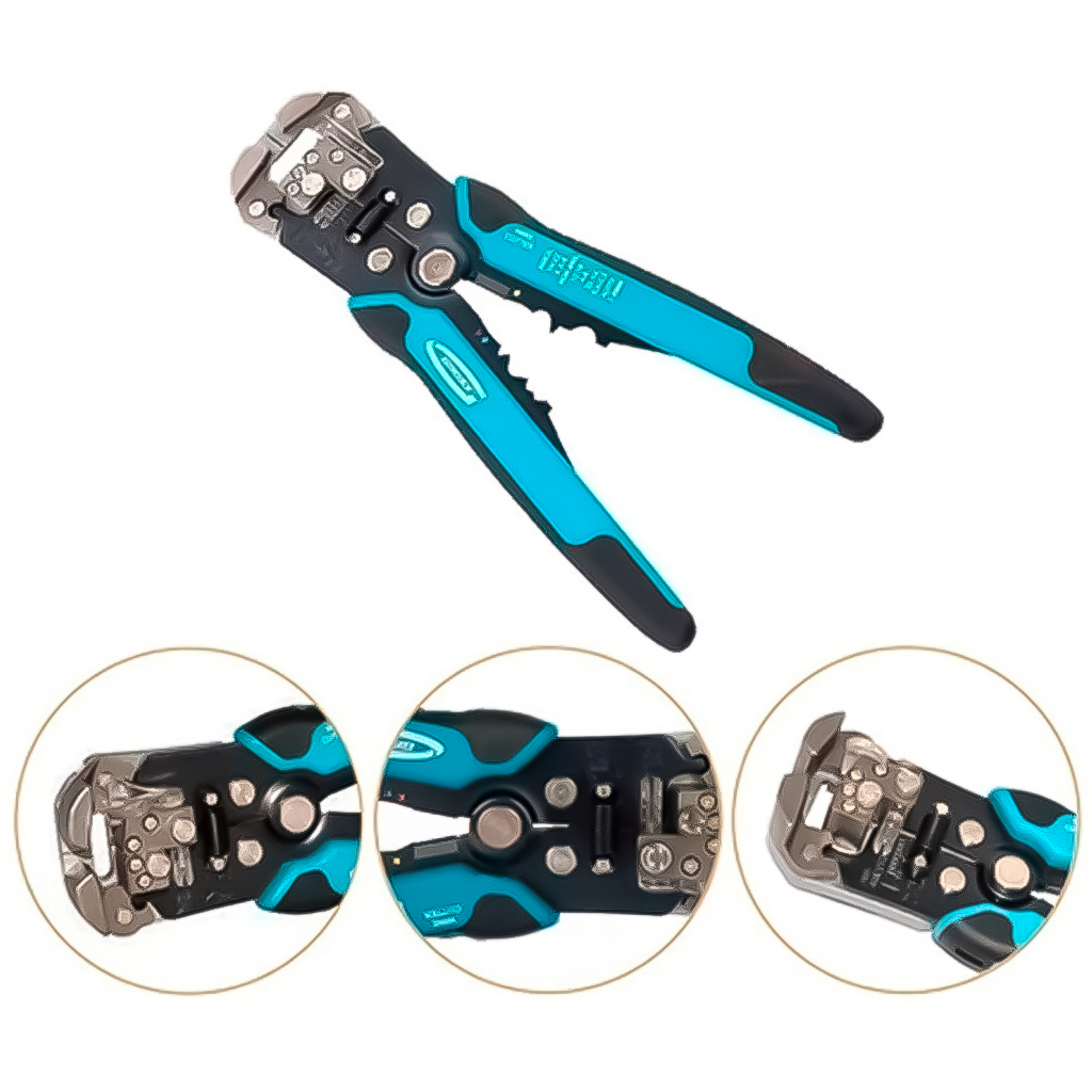 Alicate Decapador Automático De Fios Remove Capa Isolante 0,05 - 8,0mm Eletricista Profissional - Home & Living