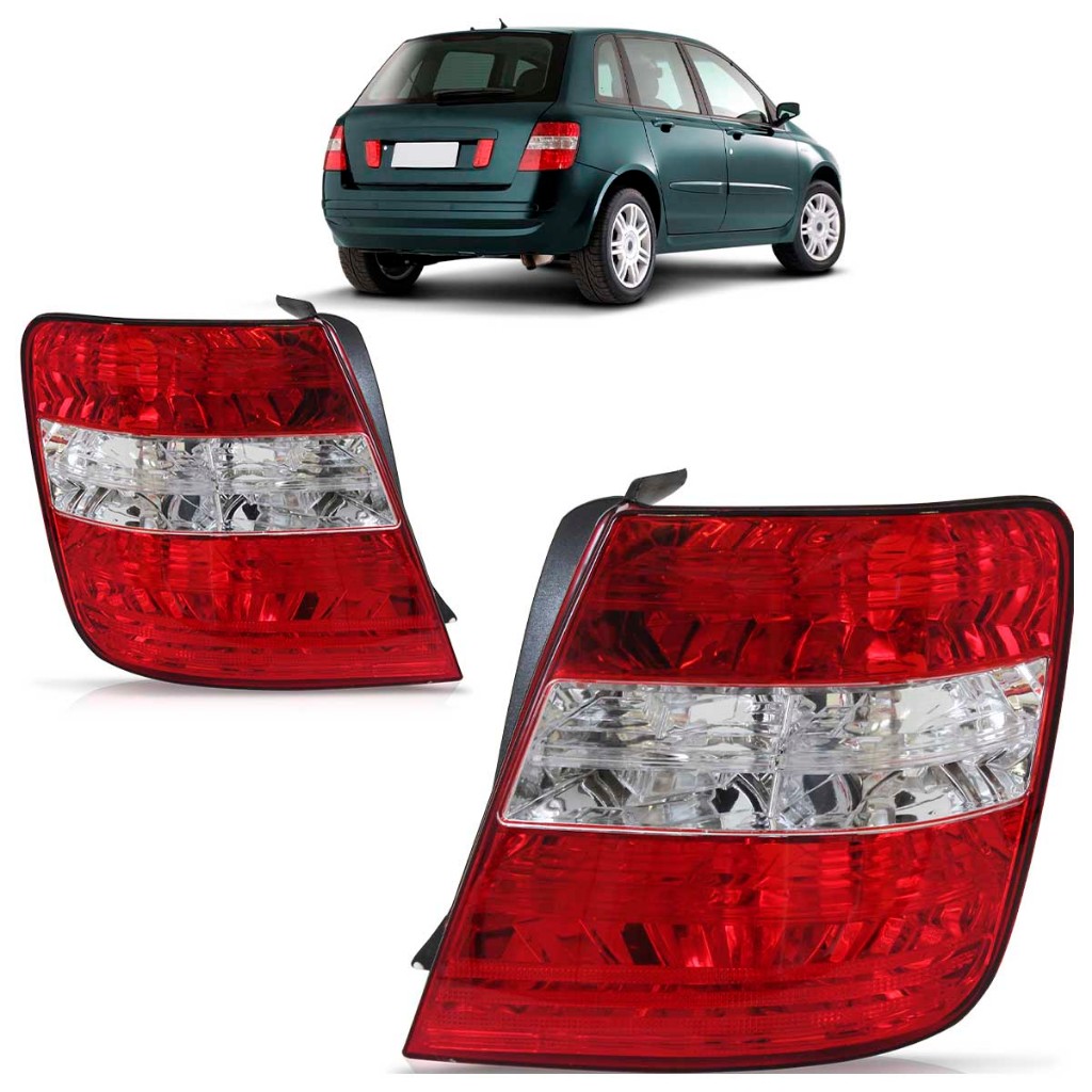 Lanterna Traseira Stilo 2003 2004 2005 2006 2007 Bicolor Lente Acrilico - Spare Parts and Accessories for Vehicles