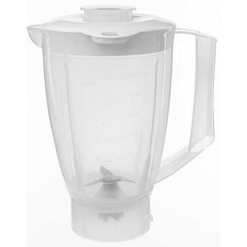 COPO PARA LIQUIDIFICADOR COMPÁTIVEL COM A MARCA ARNO FACICLIC/ FACICLIC JUICE / CLIC PRO TRANSLÚCIDO TAMPA BRANCA