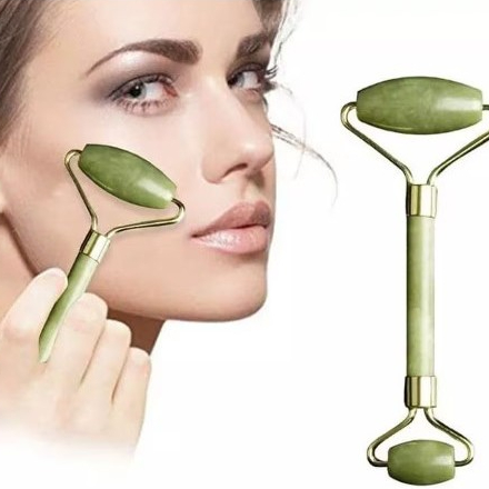 Rolos Massageador Facial Anti Rugas  Pedra de jade