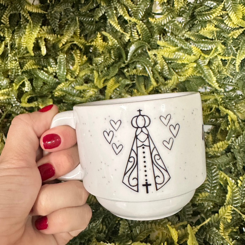Caneca Xícara Religiosa Nossa Senhora Aparecida em Oferta na Shopee