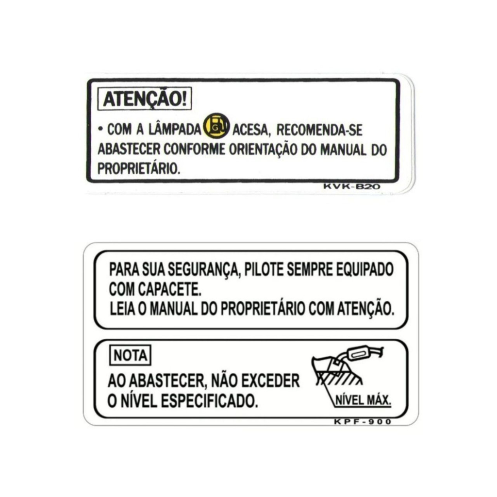 Adesivos de Advertência Tanque CG 150 + atenção em Oferta na Shopee