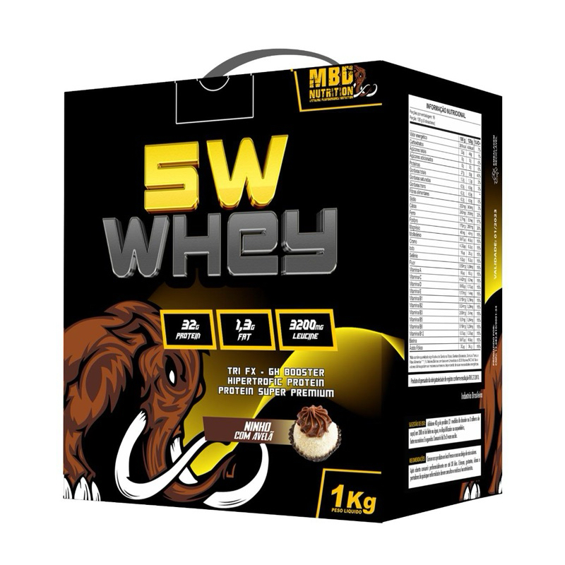 Whey Protein 5W MBD NUTRITION 1kG - (PROMOÇÃO)