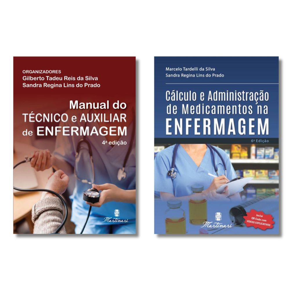 Kit Enfermagem - Manual do Tecnico & Calculo em Oferta na Shopee