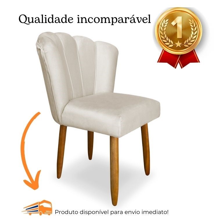 Cadeira Petala Veludo Confortavel Pratica Maravilhosa Sala Quarto Cozinha Salao Penteadeira em Oferta na Shopee