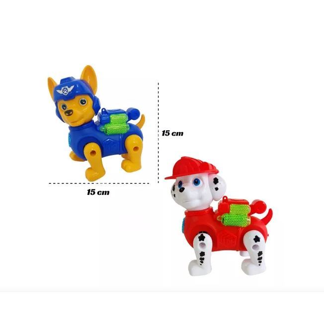 Patrulha Canina Robô Brinquedo Infantil Som Luz E Movimento