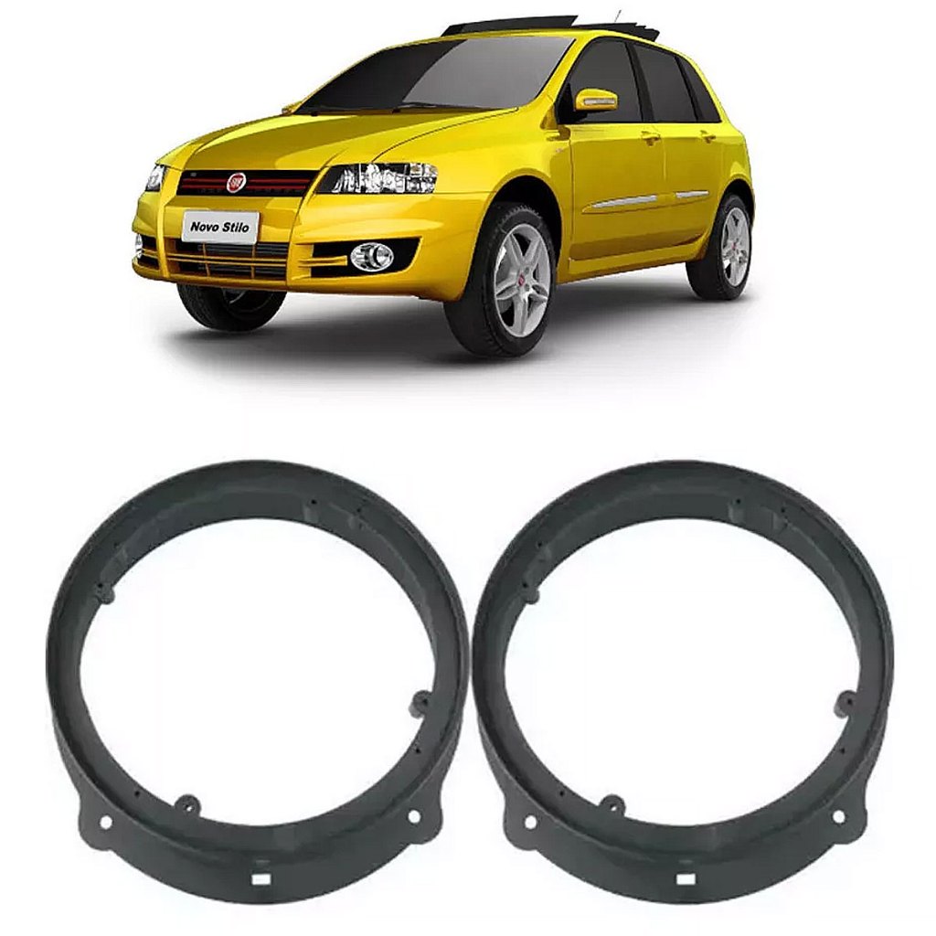 Par Aro Adaptador De Falantes Dianteiro Fiat Stilo Todos os Anos