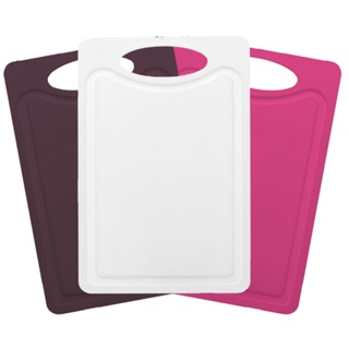 Até 03 Tábuas De Carne Corte  Branca Rosa Preta Churrasco Cozinha Pvc Colorida Higiênica em Oferta na Shopee