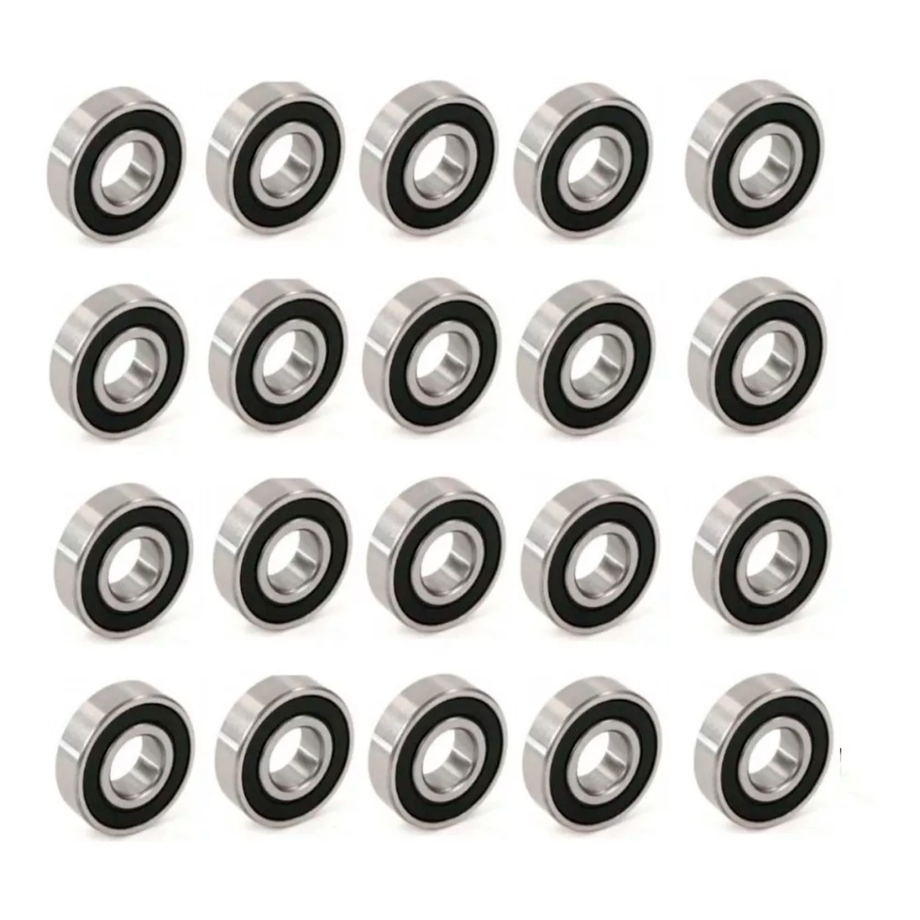 Kit Com 20 Peças Rolamento De Roda 6301 2rs Biz 100/125 Dianteiro e Traseiro - CG 125 Dianteiro.