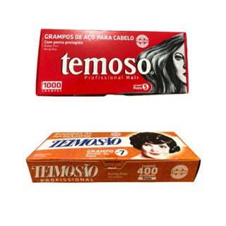Grampo de cabelo temoso preto nº5 com 1000 grampos e nº7 com 400 grampos