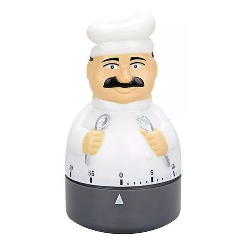 Temporizador Timer Cozinha Manual Formato Cozinheiro 60 Min LPZ