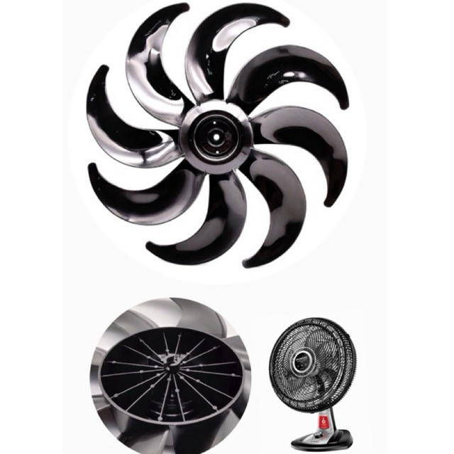 Hélice para ventilador mondial 40cm 8 pás super turbo VTX 40 VENTO FORTE