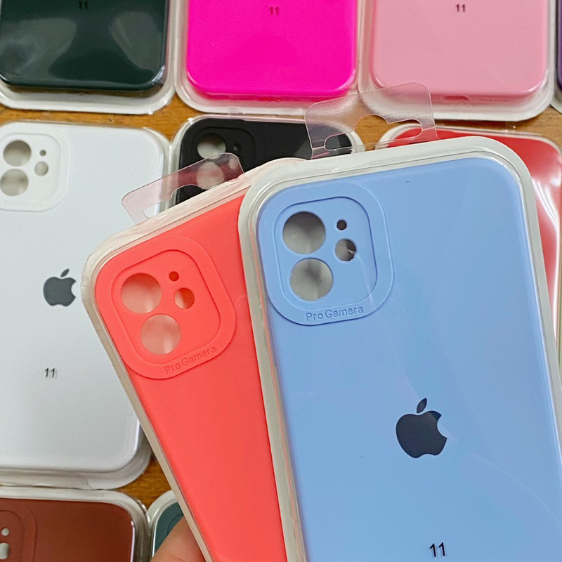 Capa Case Silicone IPhone 11 15 QUADRADA Aveludada Proteção de Câmera Alto-Relevo