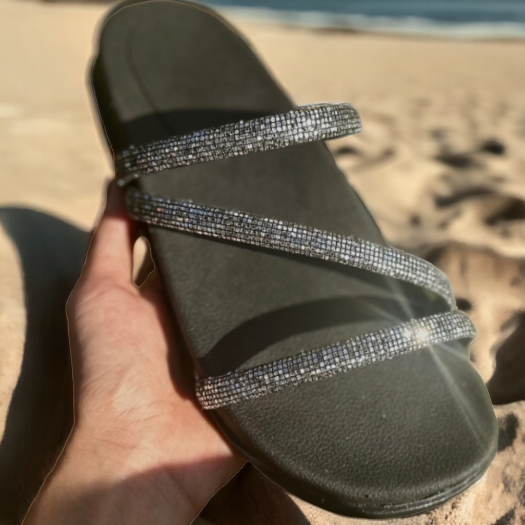 Sandália Papete Birken Rasteira Feminina Modelo Paty Tamanho Especial Luxo Tendencia Sofisticação Macia Confortável