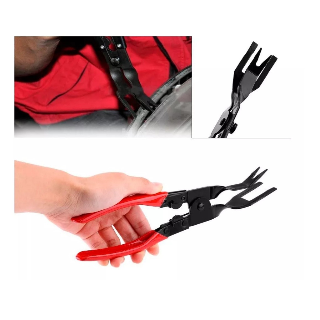 Alicate removedor Travas Fixadoras, grampos, forração, clips, forro de Teto e portas, assoalho Carro