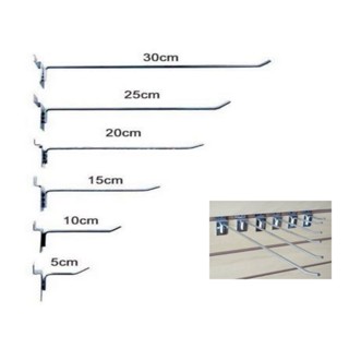 100 - Gancho Expositor Para Painel Canaletado Liso em Oferta na Shopee