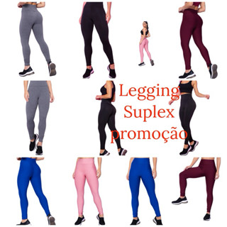 Calça Legging Feminina Suplex Cintura Alta Fitines Academia Premium promoção