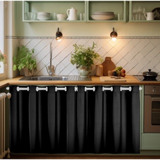 Cortina Pia Cozinha Impermeável 2,80mt X 0,80mt Varias Cores em Oferta na Shopee