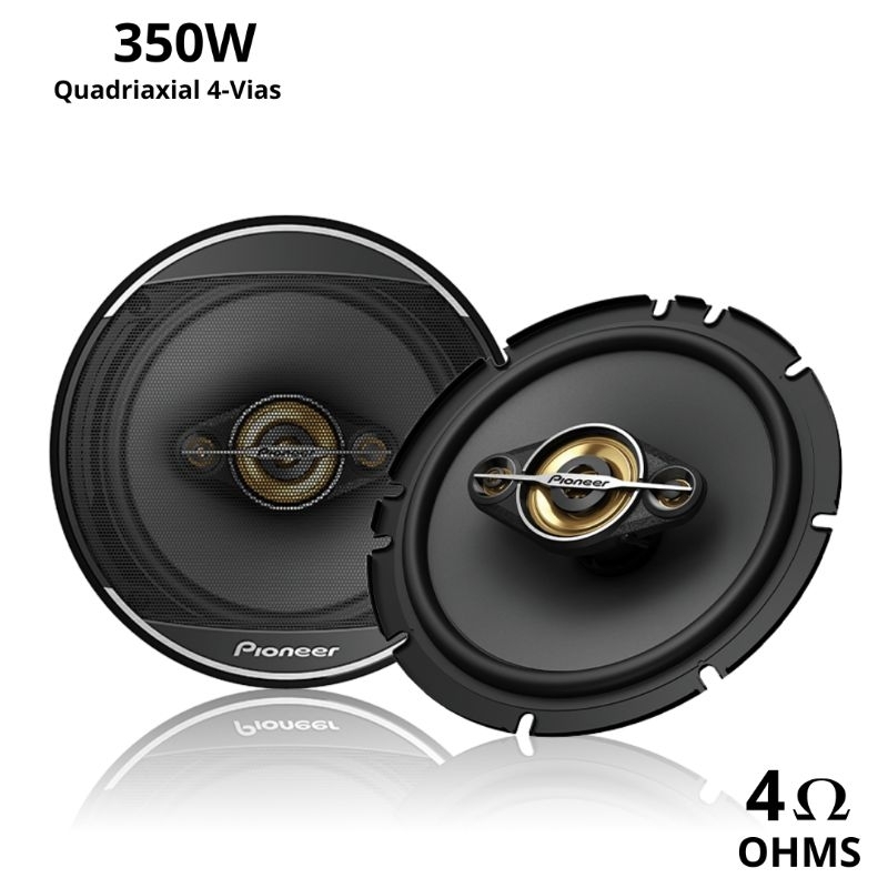 Par de Alto falante Quadriaxial 4 vias 6.5 polegadas Pioneer TS-A1688S 350W 4 ohms