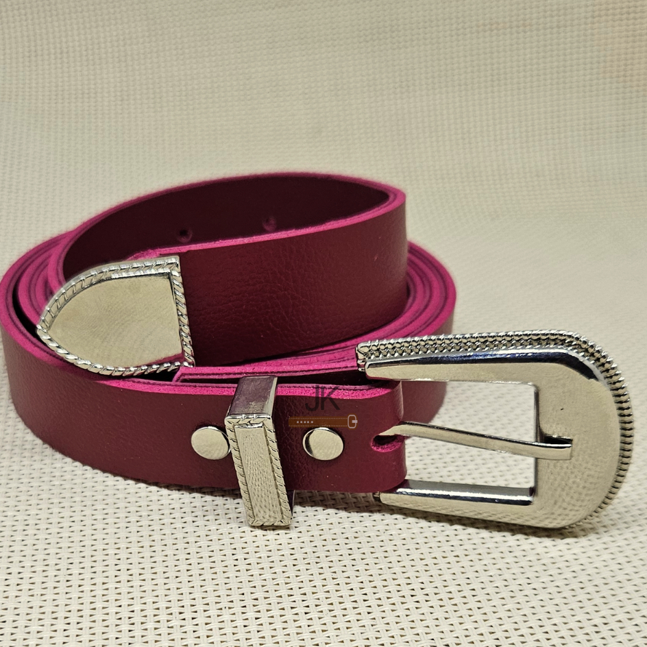 Cinto Feminino Fino 2.5cm com Ponteira de Metal Premium JK do PP ao Plus Size