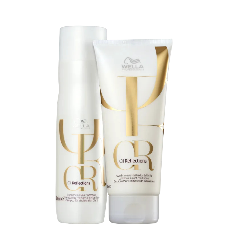 Wella Oil Reflections - Shampoo 250ml + Condicionador 200ml em Oferta na Shopee