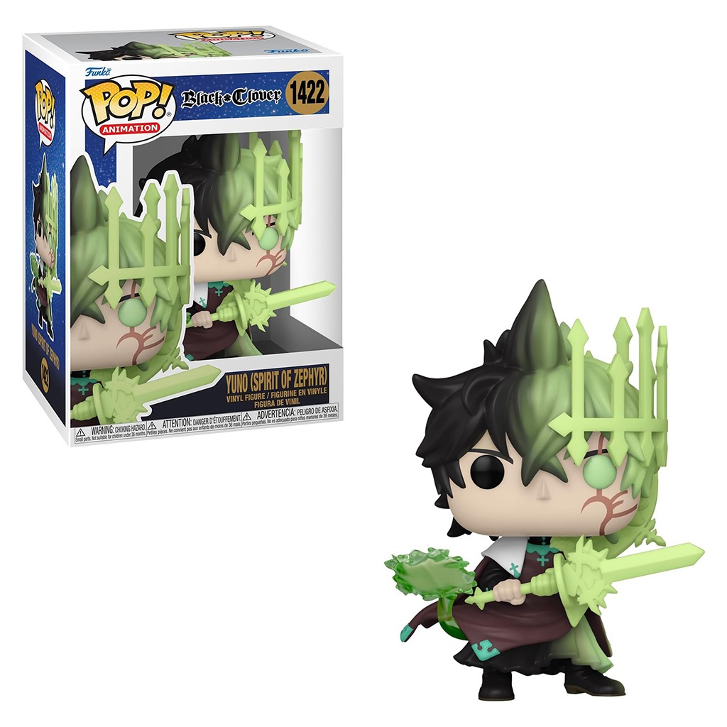 FUNKO POP ANIMATION BLACK CLOVER - YUNO (SPIRIT OF ZEPHYR) 1422 NOVO ORIGINAL em Oferta na Shopee