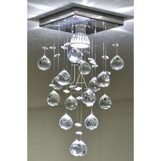 Lustre Em Acrílico Modelo Chuva Pontuda Pra Sala Promoção