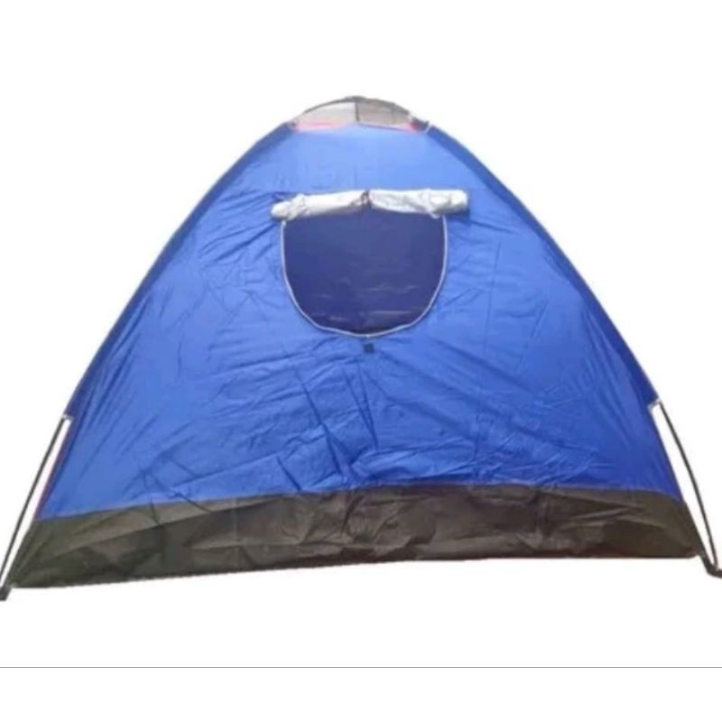Barraca Camping 4 Pessoas Acampamento Praia AZUL/VERMELHO