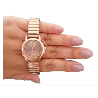 Relógio de pulso Feminino Quartzo Mini Pulseira Elástica