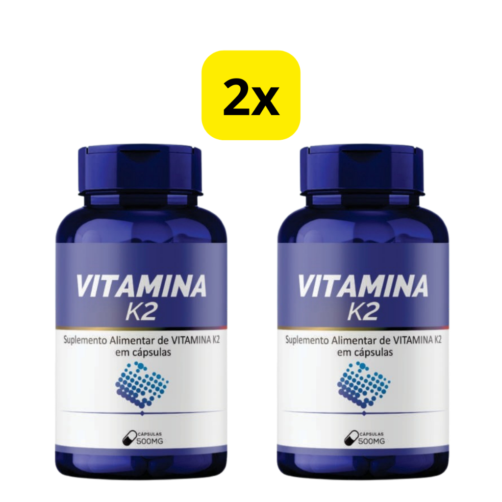 KIT 02 Suplemento alimentar - Vitamina K2 500MG 240 Capsulas 500MG Bio vittas