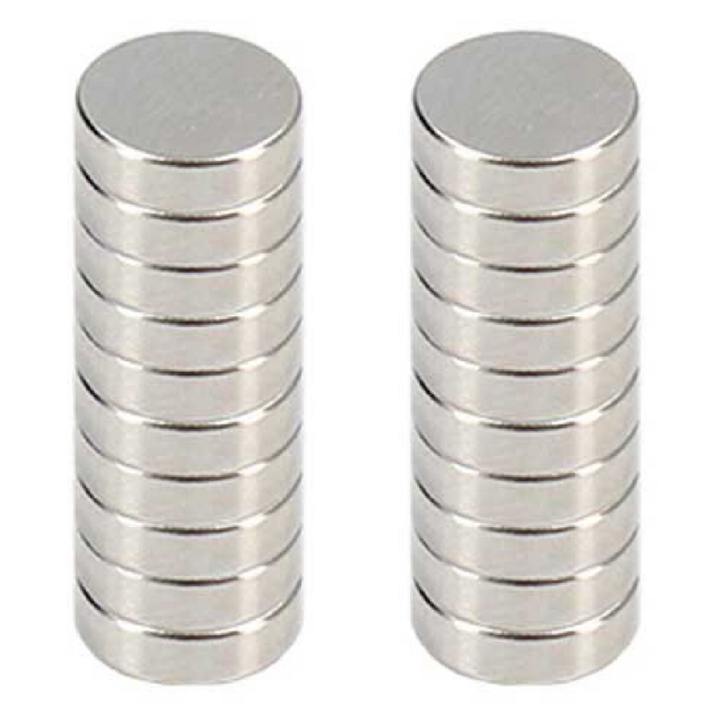 Ímã de neodímio 10x1 10x1,5 10x2 10x3 10x4 10x5 10x6 10x8 10x10 mm 20 peças super ímas potente disco