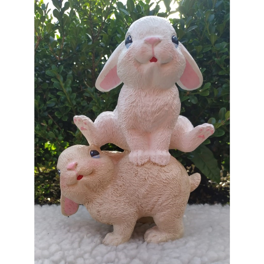 Coelhos brincalhões - Decoração de Páscoa - Coelhinhos - Pascoa em Oferta na Shopee