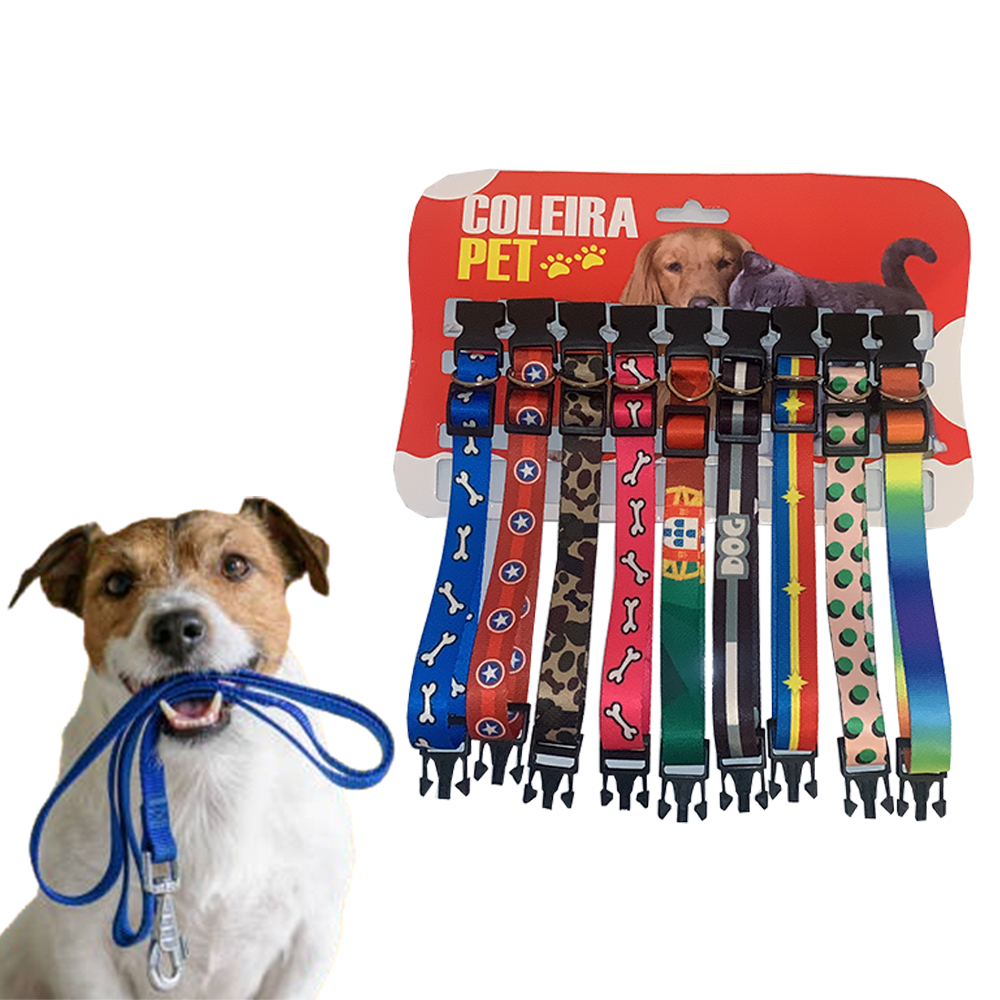 Coleira Pet para Cachorro: Estilo e Qualidade em Diversas Estampas Exclusivas