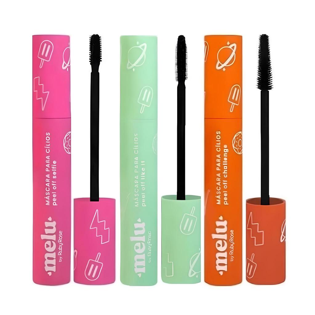 Mascara De Cilios Melu Ruby Rose Rimel Peel Off Alta Fixação  Produtos de Beleza