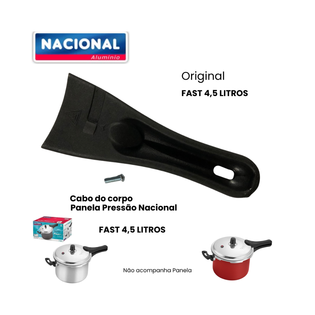 Cabo Inferior Panela Pressão Nacional FAST 4,5 Litros Original
