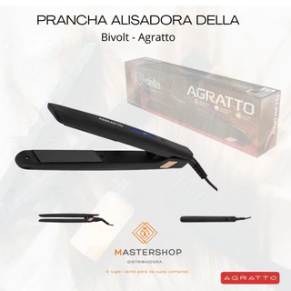 Chapinha Prancha Alisadora Alisa Cabelo Agratto Della Preta 30W Bivolt