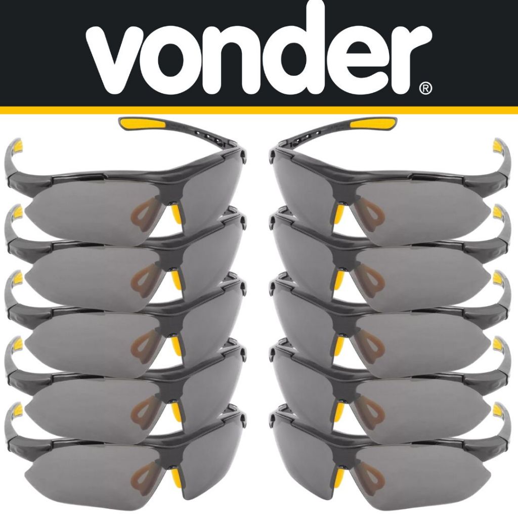 Óculos de Segurança Boxer Fumê: Estilo e Proteção em um só Produto x10 UNIDADES