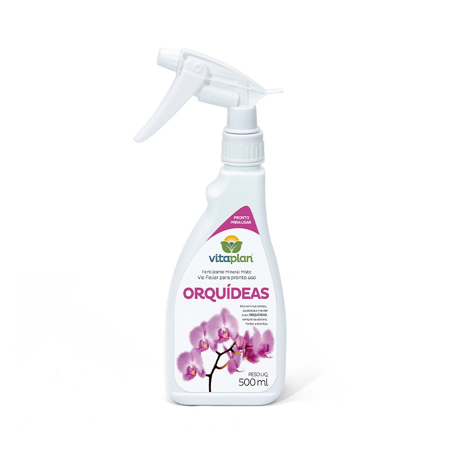 Fertilizante Adubo Foliar Vitaplan Pronto Uso para Orquídeas 500ml
