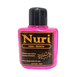 Limpa Biju Bijuterias “ORIGINAL“ Nuri 35ml Líquido Para Limpeza de Brinco, Cordão, Pulseira, Anel