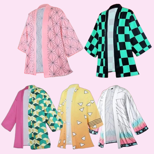 kimono manto demon slayer kimetsu nezuko shinobu tomioka zenitsu tanjiro