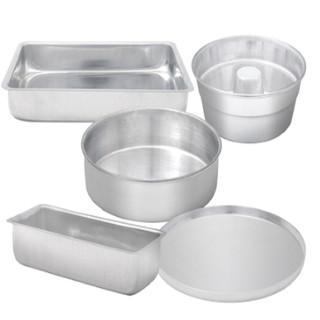 Kit Assadeiras 5 pçs Forma de Pizza, Forma Redonda Alta, Forma de Pão, Forma Retangular e Pudim