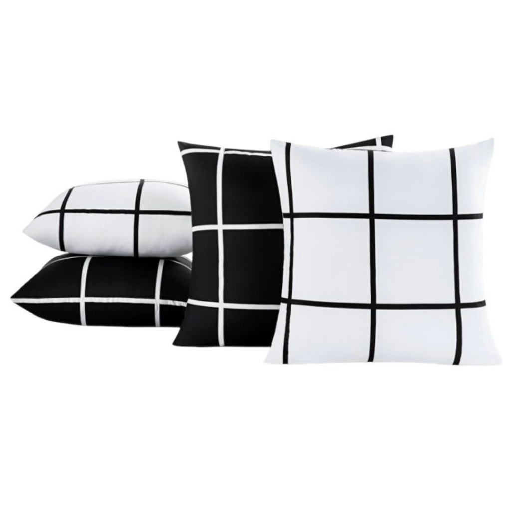 Kit 4 capas de Almofada Geométrico 45 cm x 45 cm com zíper Argos