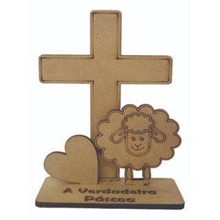 20 Lembranças Páscoa Cordeiro Cristã Evangélica Mdf em Oferta na Shopee