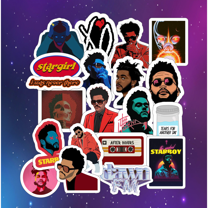 Pack Stickers Adesivos - The Weeknd - 20 unds