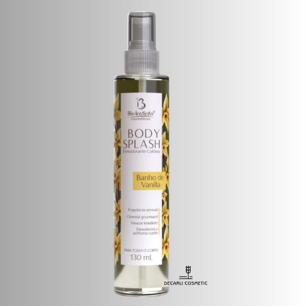 Body Splash Banho de Vanilla 130ml - Bio Instinto(Perfume Corporal)