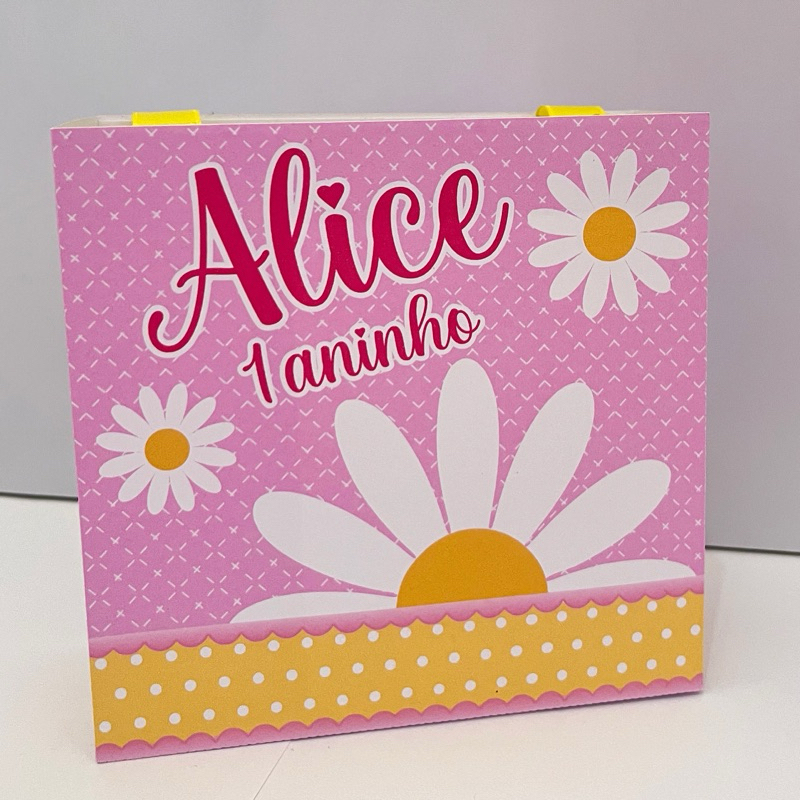 Sacolinha Personalizada Margarida | Sacolinha | Lembrancinha Aniversário PEGUE E MONTE