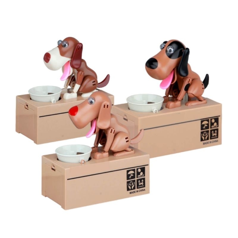 Cofrinho Infantil Eletrônico Cão Come Moedas