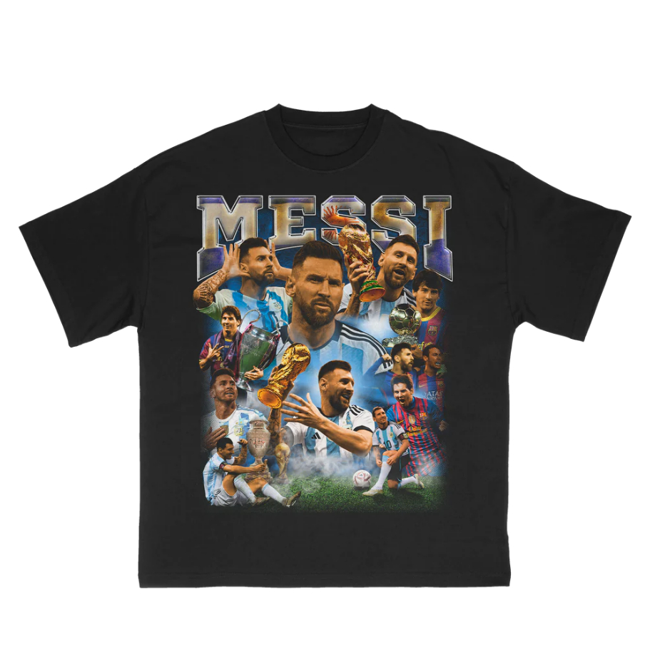Camiseta Camisa Blusa Unissex Algodão Jogador Futebol Melhor Do Mundo Messi Lançamento