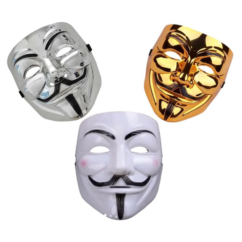 Máscara Hacker Anonymous V de Vingança Vendetta Cosplay halloween