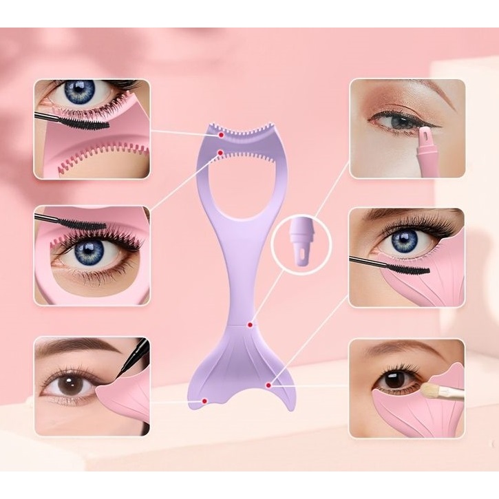 Aplicador de cílios multifuncional em 1,delineador de maquiagem, auxiliares ,acessório de ...